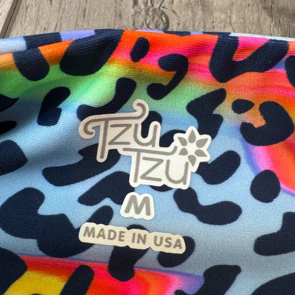 TZU TZU Party Cat Leopard Animal Print Layered Golf Tennis Knit Skort Medium - Picture 4 of 7